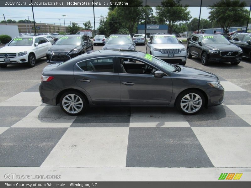 Modern Steel Metallic / Graystone 2018 Acura ILX Acurawatch Plus