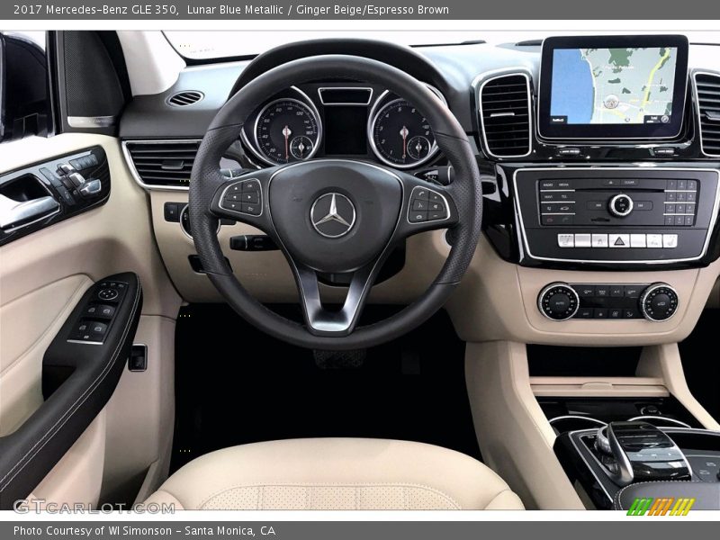Lunar Blue Metallic / Ginger Beige/Espresso Brown 2017 Mercedes-Benz GLE 350