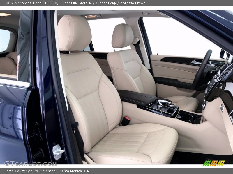 Lunar Blue Metallic / Ginger Beige/Espresso Brown 2017 Mercedes-Benz GLE 350