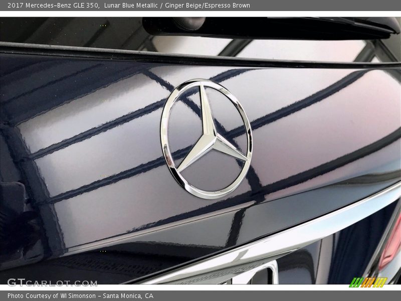Lunar Blue Metallic / Ginger Beige/Espresso Brown 2017 Mercedes-Benz GLE 350
