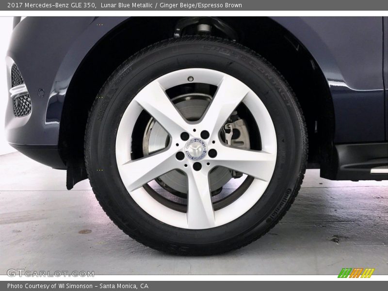 Lunar Blue Metallic / Ginger Beige/Espresso Brown 2017 Mercedes-Benz GLE 350
