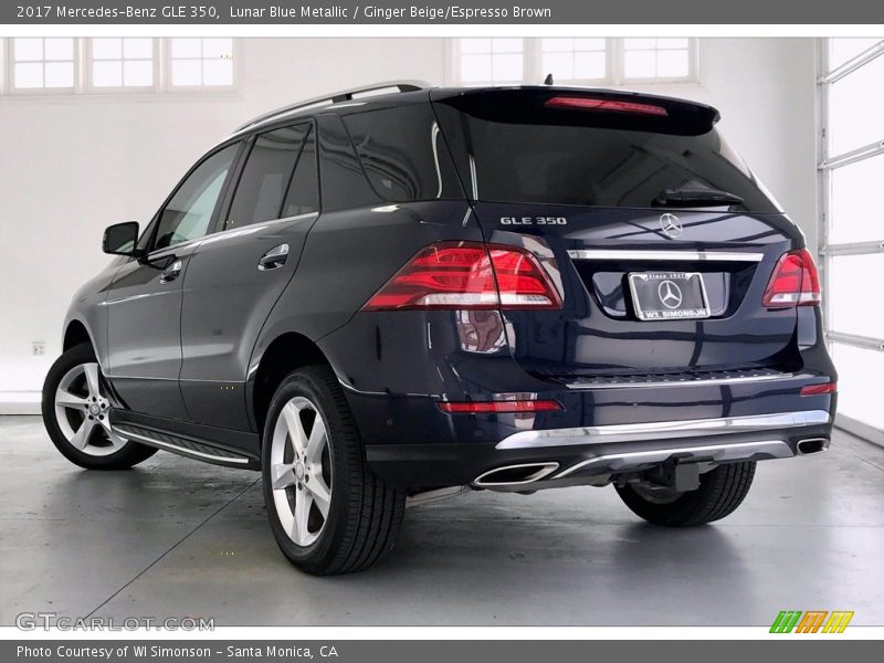 Lunar Blue Metallic / Ginger Beige/Espresso Brown 2017 Mercedes-Benz GLE 350