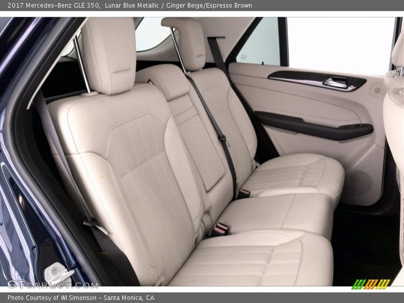 Lunar Blue Metallic / Ginger Beige/Espresso Brown 2017 Mercedes-Benz GLE 350