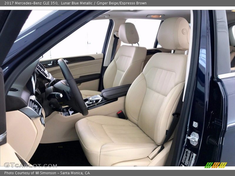 Lunar Blue Metallic / Ginger Beige/Espresso Brown 2017 Mercedes-Benz GLE 350