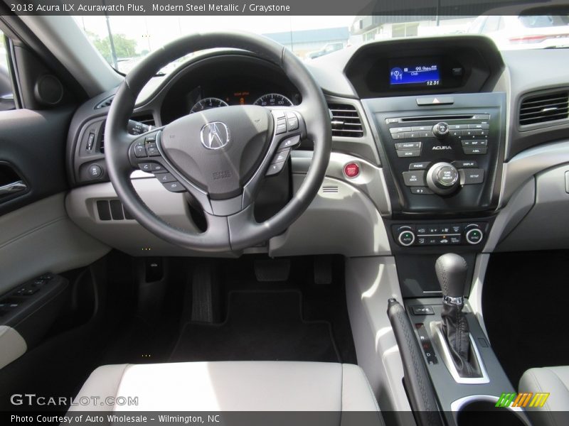 Modern Steel Metallic / Graystone 2018 Acura ILX Acurawatch Plus