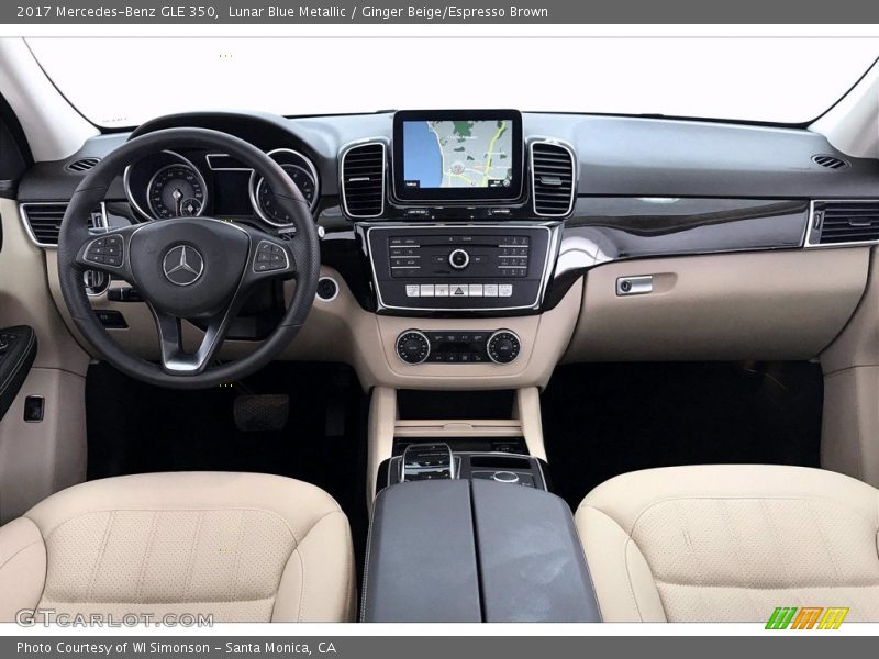 Lunar Blue Metallic / Ginger Beige/Espresso Brown 2017 Mercedes-Benz GLE 350