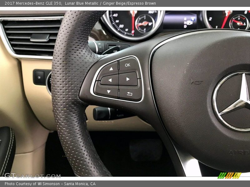 Lunar Blue Metallic / Ginger Beige/Espresso Brown 2017 Mercedes-Benz GLE 350
