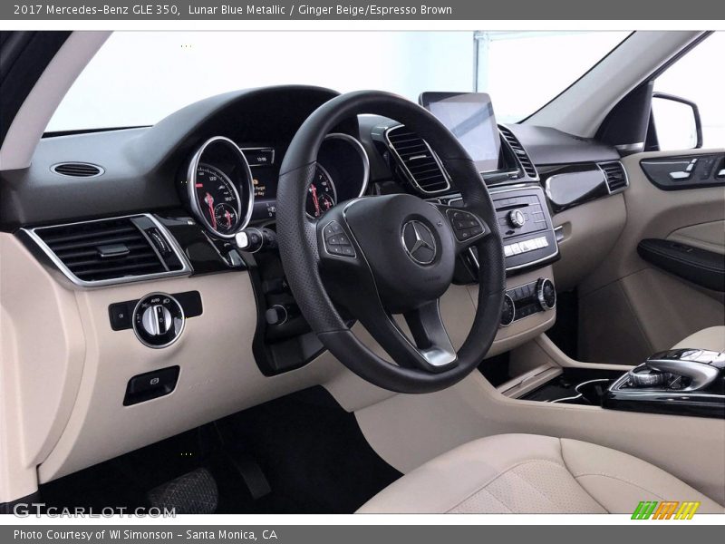 Lunar Blue Metallic / Ginger Beige/Espresso Brown 2017 Mercedes-Benz GLE 350