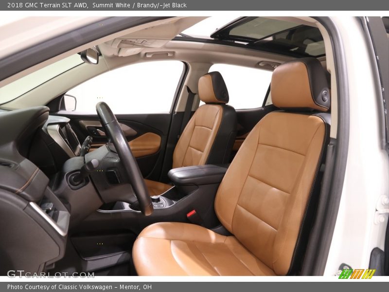 Summit White / Brandy/­Jet Black 2018 GMC Terrain SLT AWD