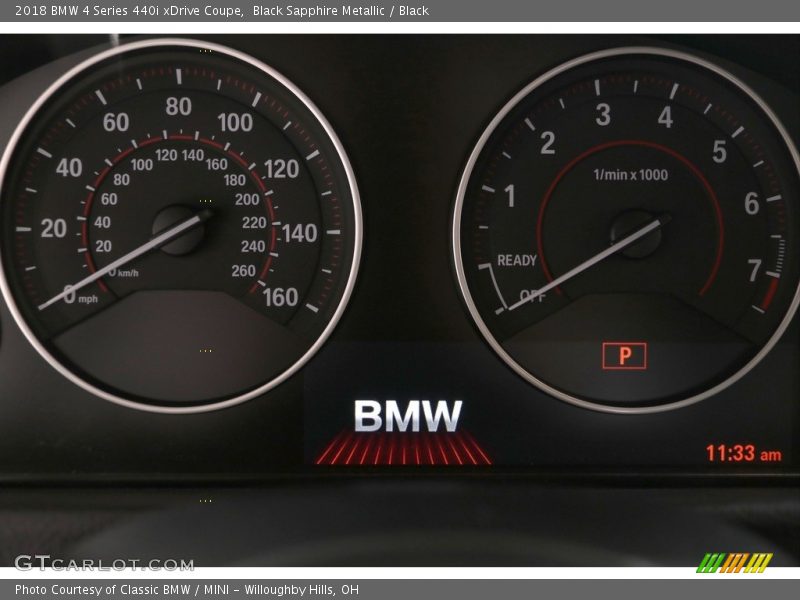 Black Sapphire Metallic / Black 2018 BMW 4 Series 440i xDrive Coupe