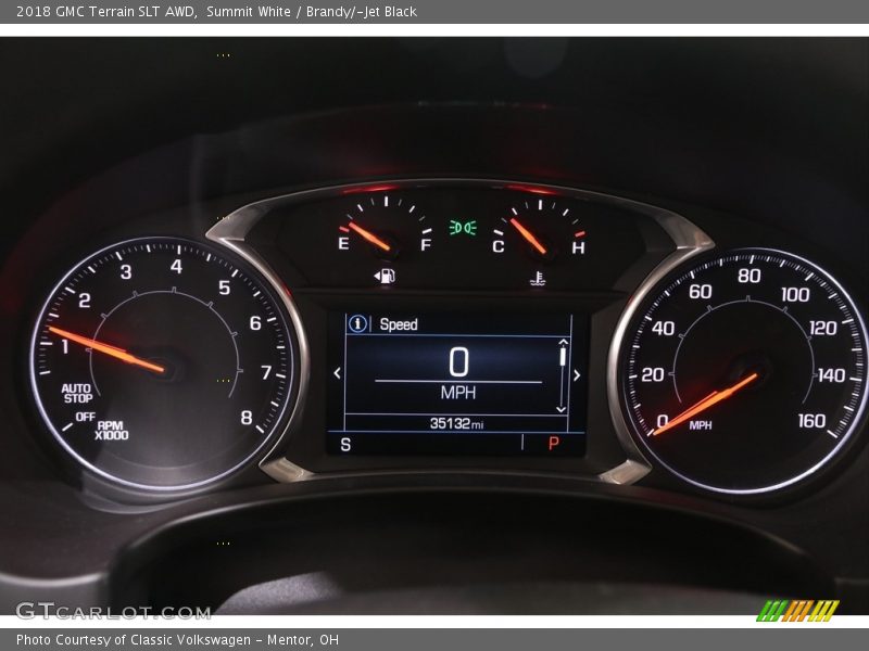 Summit White / Brandy/­Jet Black 2018 GMC Terrain SLT AWD