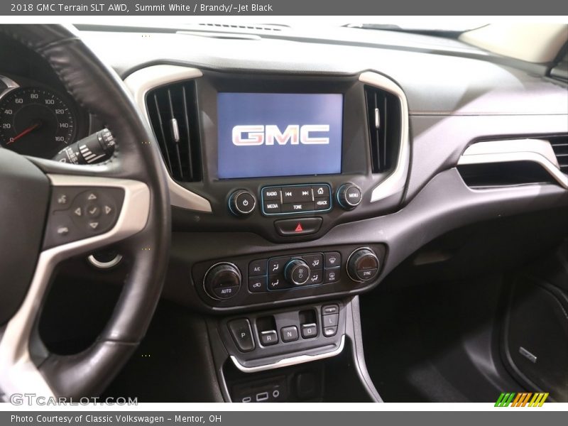 Summit White / Brandy/­Jet Black 2018 GMC Terrain SLT AWD