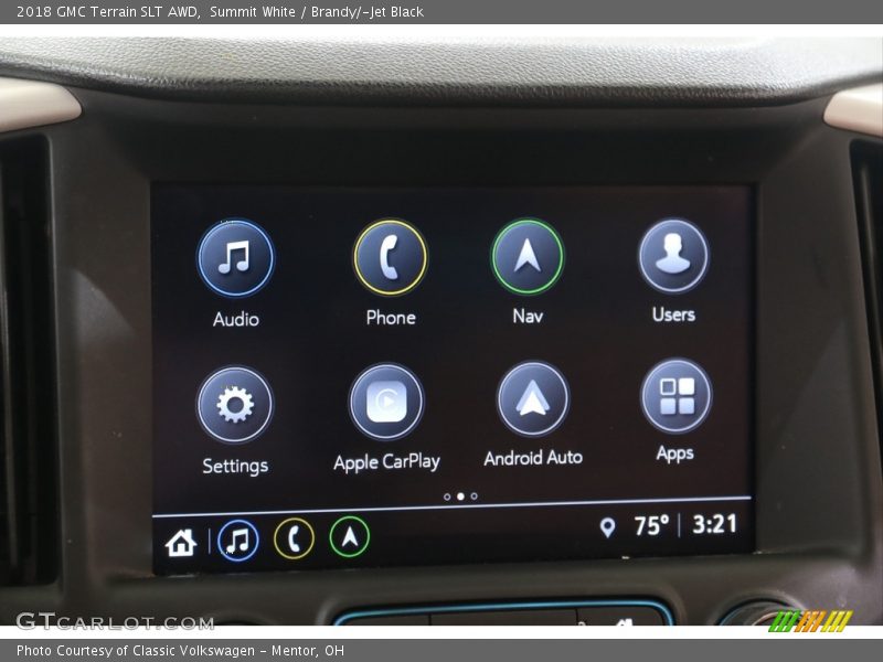 Summit White / Brandy/­Jet Black 2018 GMC Terrain SLT AWD