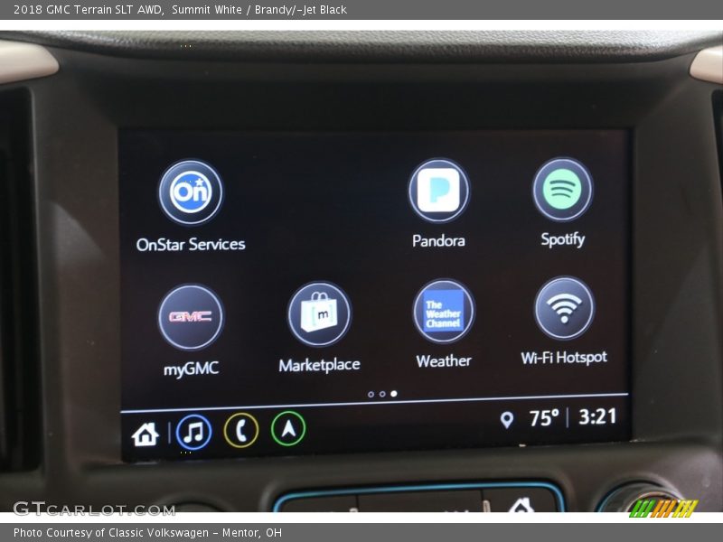 Summit White / Brandy/­Jet Black 2018 GMC Terrain SLT AWD