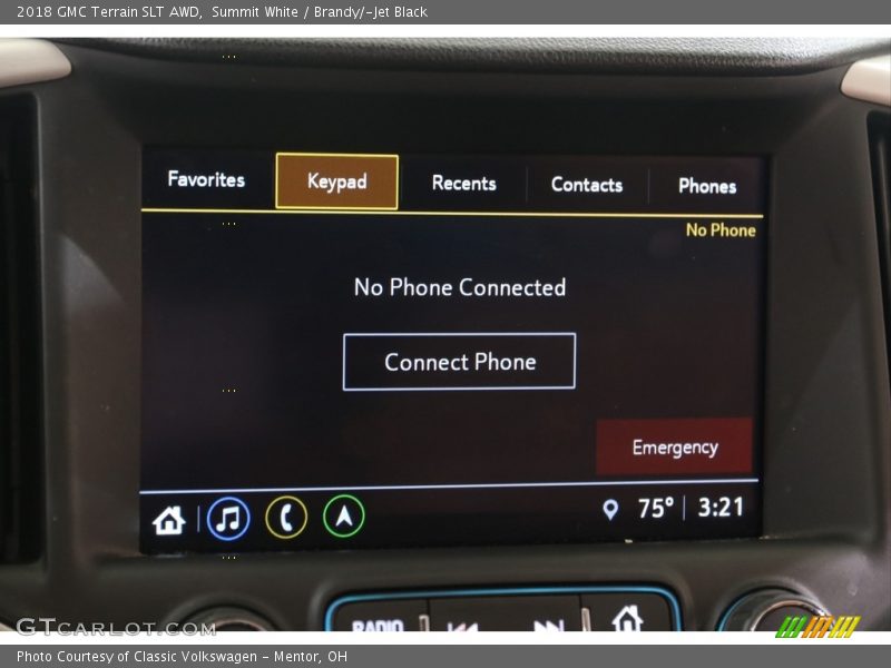 Summit White / Brandy/­Jet Black 2018 GMC Terrain SLT AWD