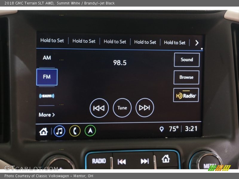 Summit White / Brandy/­Jet Black 2018 GMC Terrain SLT AWD