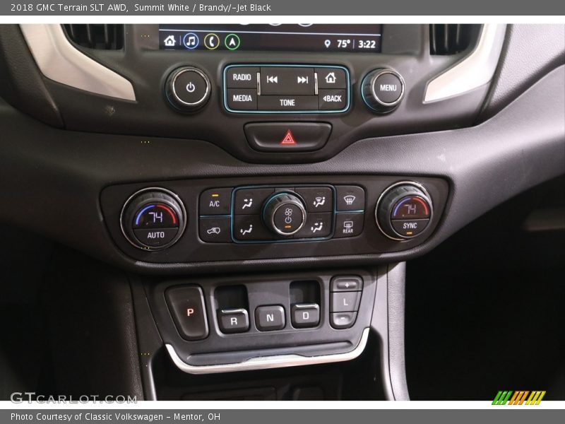 Summit White / Brandy/­Jet Black 2018 GMC Terrain SLT AWD