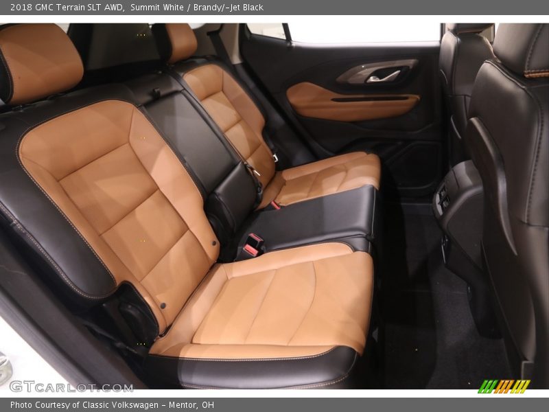 Summit White / Brandy/­Jet Black 2018 GMC Terrain SLT AWD