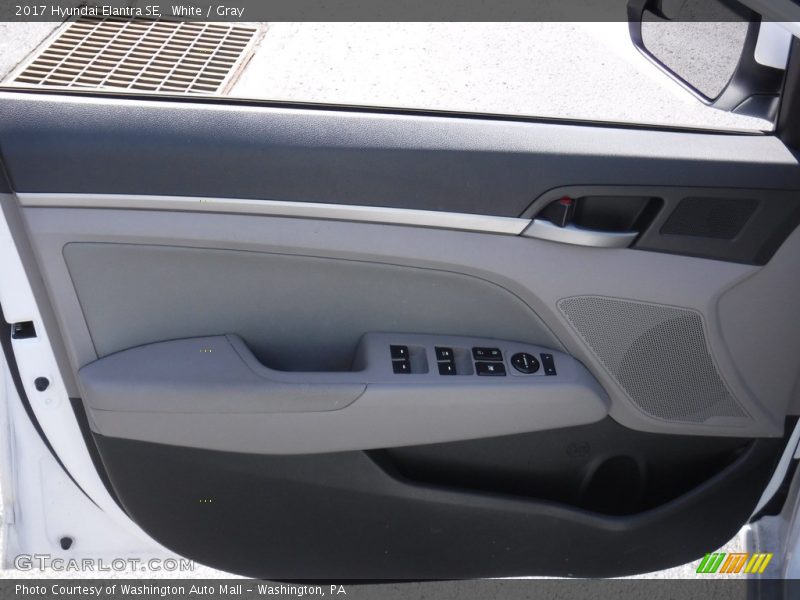White / Gray 2017 Hyundai Elantra SE