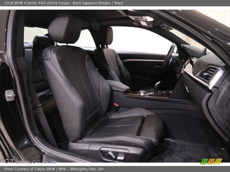 Black Sapphire Metallic / Black 2018 BMW 4 Series 440i xDrive Coupe