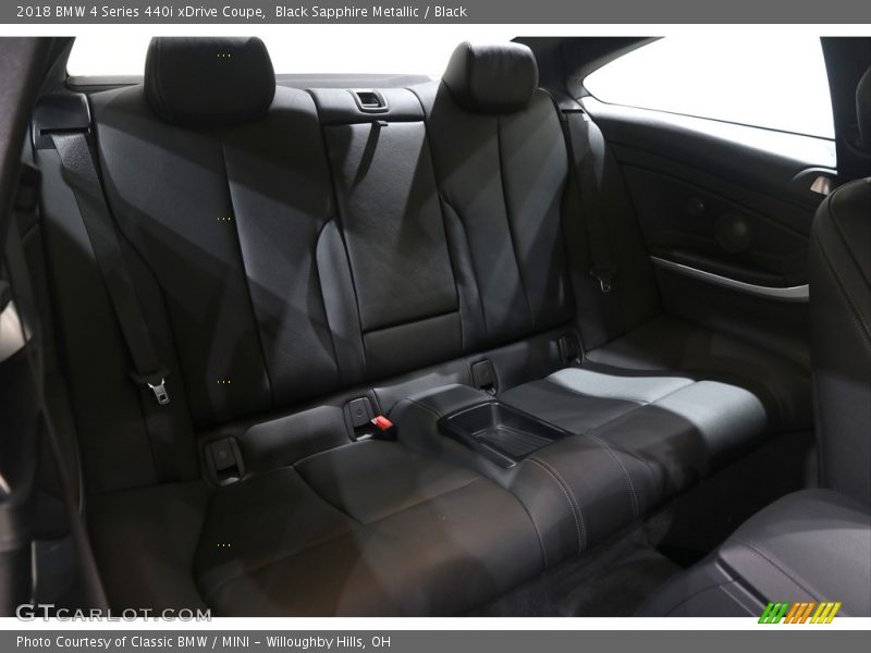Black Sapphire Metallic / Black 2018 BMW 4 Series 440i xDrive Coupe