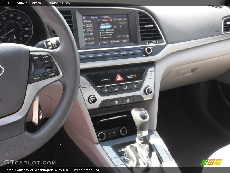 White / Gray 2017 Hyundai Elantra SE