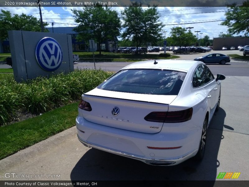 Pure White / Titan Black 2020 Volkswagen Arteon SE 4Motion