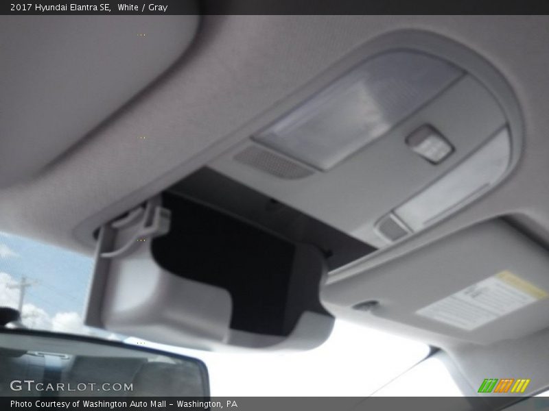 White / Gray 2017 Hyundai Elantra SE