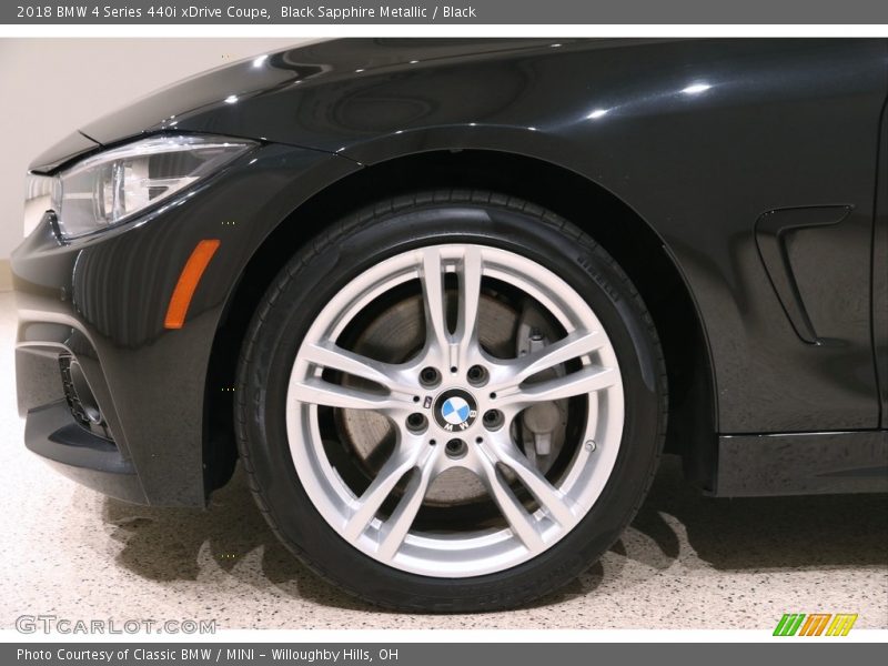 Black Sapphire Metallic / Black 2018 BMW 4 Series 440i xDrive Coupe