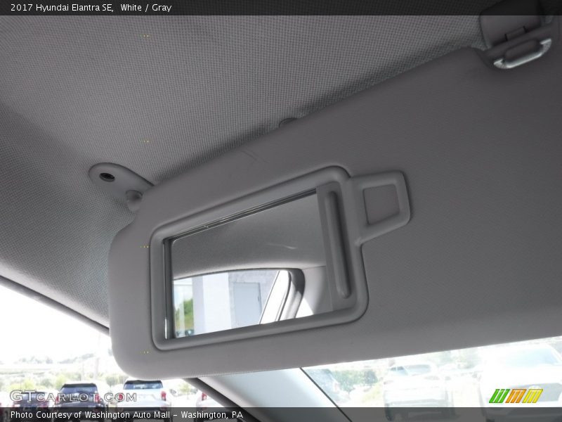 White / Gray 2017 Hyundai Elantra SE