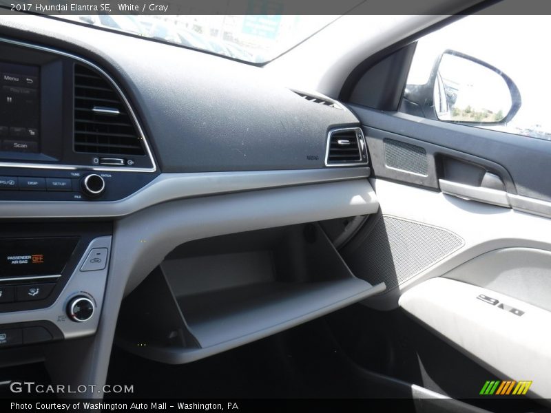 White / Gray 2017 Hyundai Elantra SE