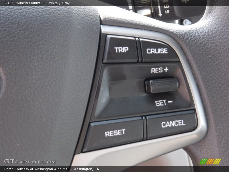White / Gray 2017 Hyundai Elantra SE