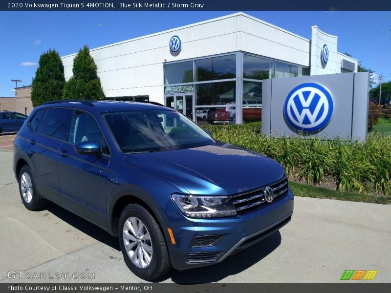 Blue Silk Metallic / Storm Gray 2020 Volkswagen Tiguan S 4MOTION