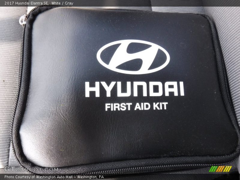 White / Gray 2017 Hyundai Elantra SE