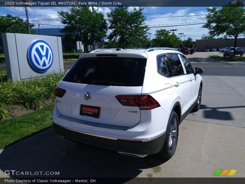 Pure White / Storm Gray 2020 Volkswagen Tiguan SEL 4MOTION