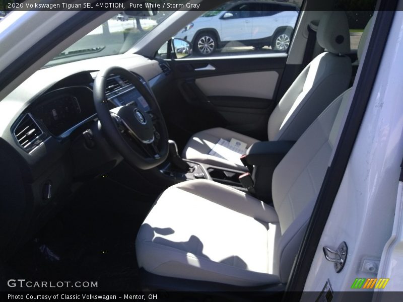 Pure White / Storm Gray 2020 Volkswagen Tiguan SEL 4MOTION