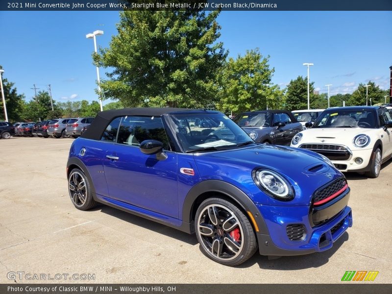 Front 3/4 View of 2021 Convertible John Cooper Works