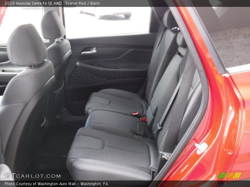 Scarlet Red / Black 2019 Hyundai Santa Fe SE AWD