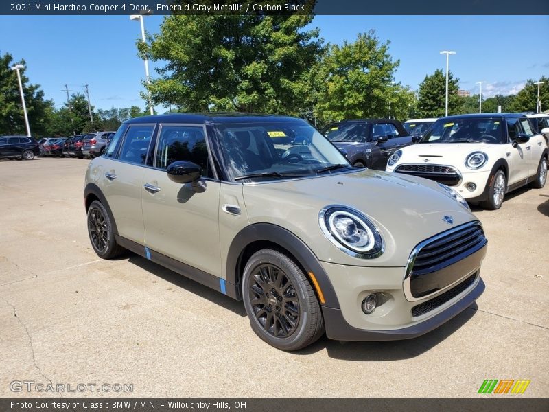 Emerald Gray Metallic / Carbon Black 2021 Mini Hardtop Cooper 4 Door