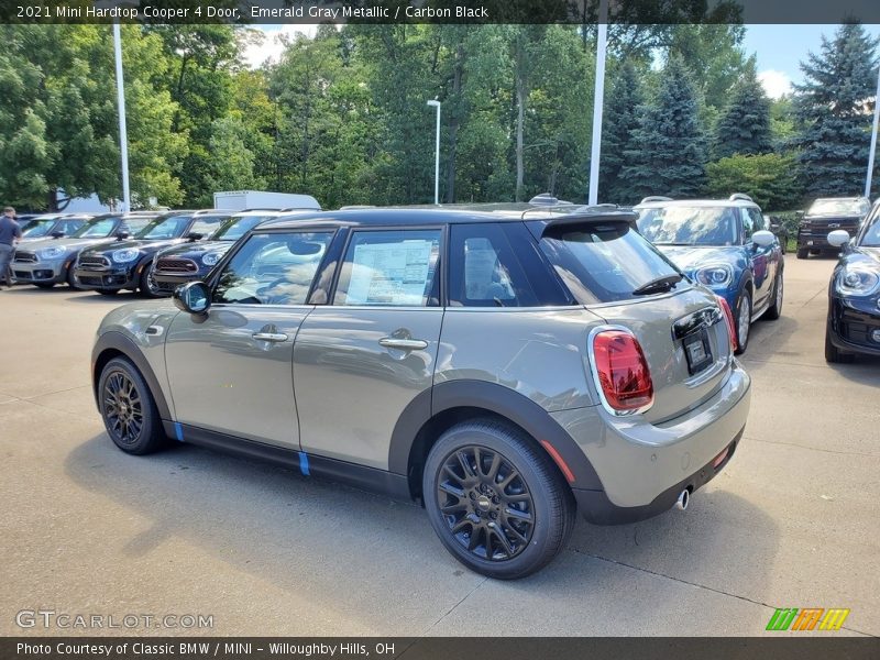 Emerald Gray Metallic / Carbon Black 2021 Mini Hardtop Cooper 4 Door