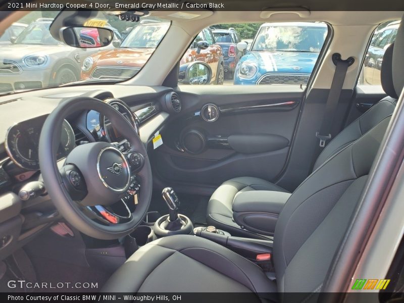 Emerald Gray Metallic / Carbon Black 2021 Mini Hardtop Cooper 4 Door