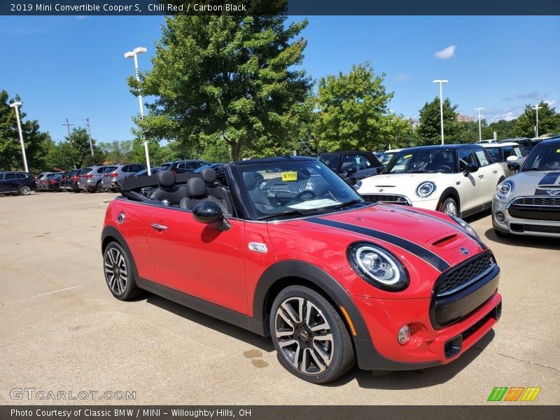 Chili Red / Carbon Black 2019 Mini Convertible Cooper S