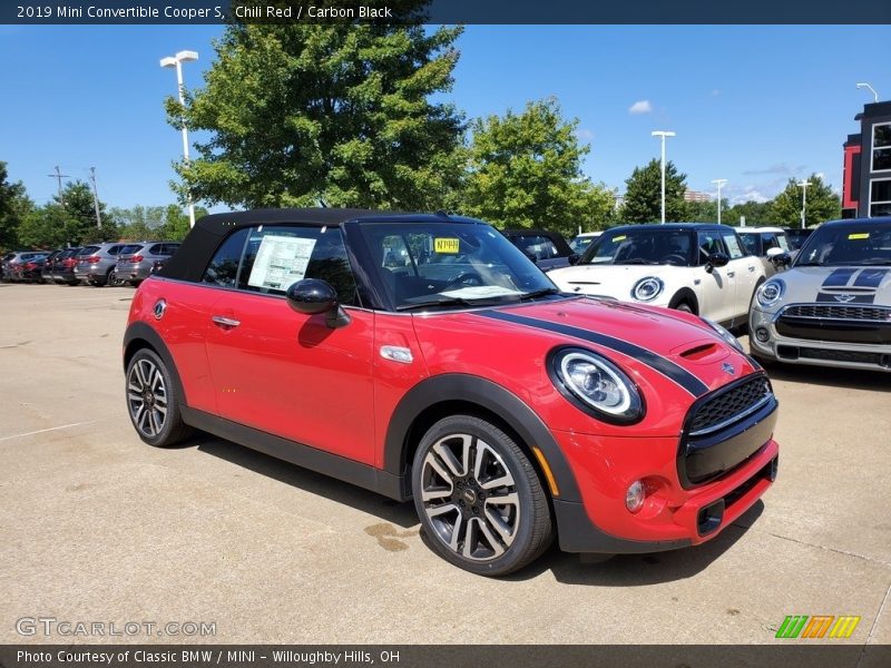 Chili Red / Carbon Black 2019 Mini Convertible Cooper S