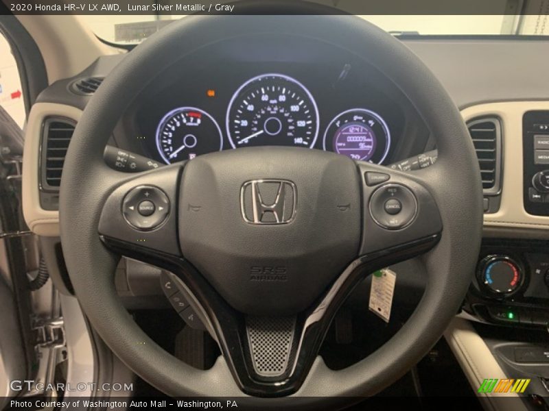 Lunar Silver Metallic / Gray 2020 Honda HR-V LX AWD