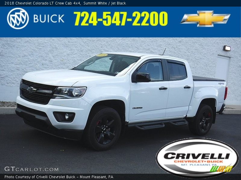 Summit White / Jet Black 2018 Chevrolet Colorado LT Crew Cab 4x4