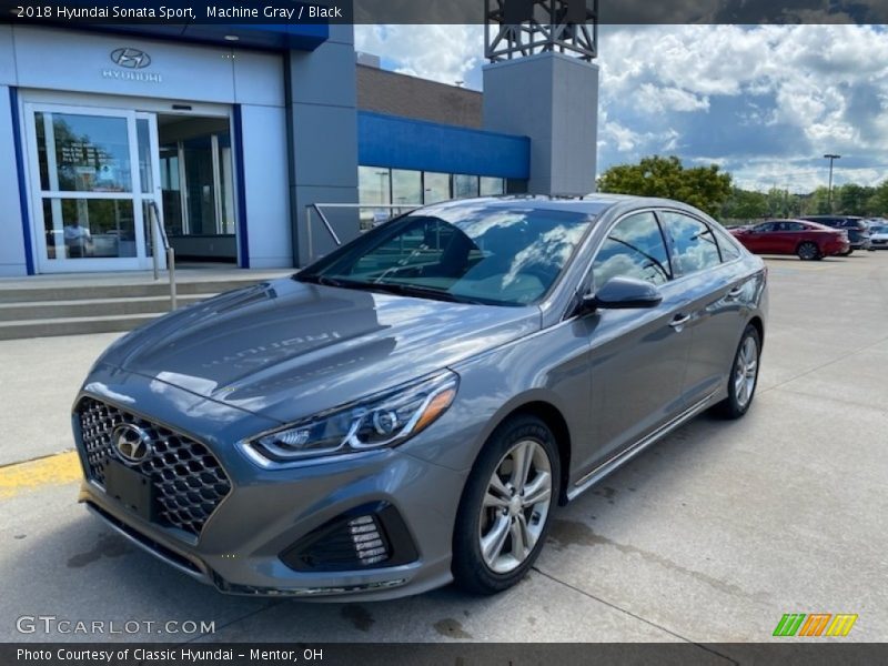 Machine Gray / Black 2018 Hyundai Sonata Sport