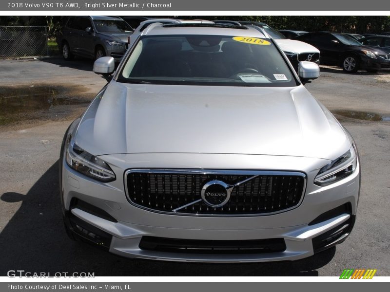 Bright Silver Metallic / Charcoal 2018 Volvo V90 T6 AWD