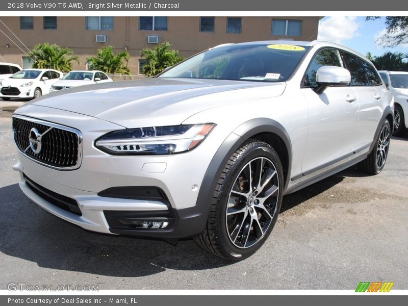 Bright Silver Metallic / Charcoal 2018 Volvo V90 T6 AWD