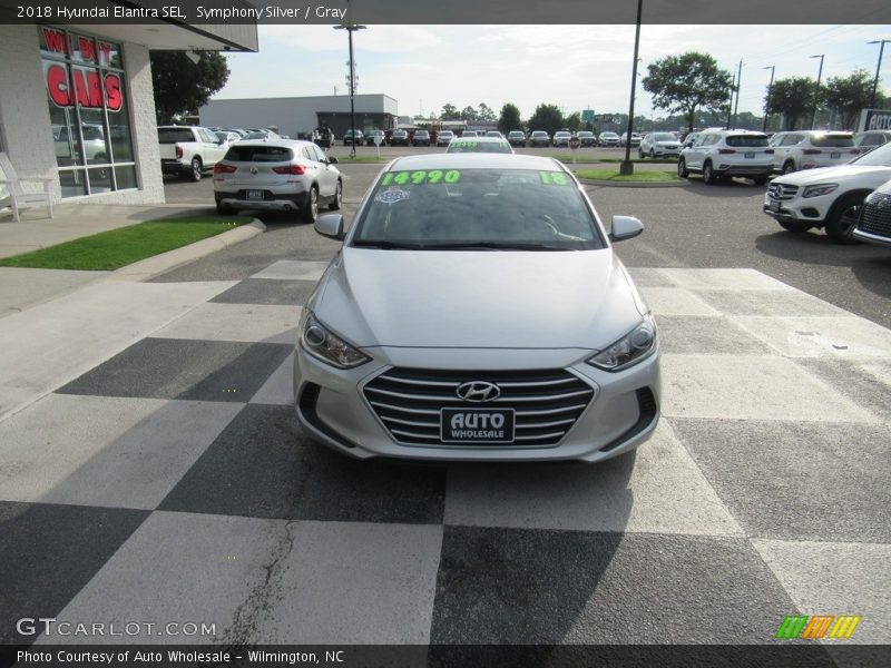 Symphony Silver / Gray 2018 Hyundai Elantra SEL
