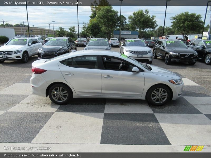 Symphony Silver / Gray 2018 Hyundai Elantra SEL